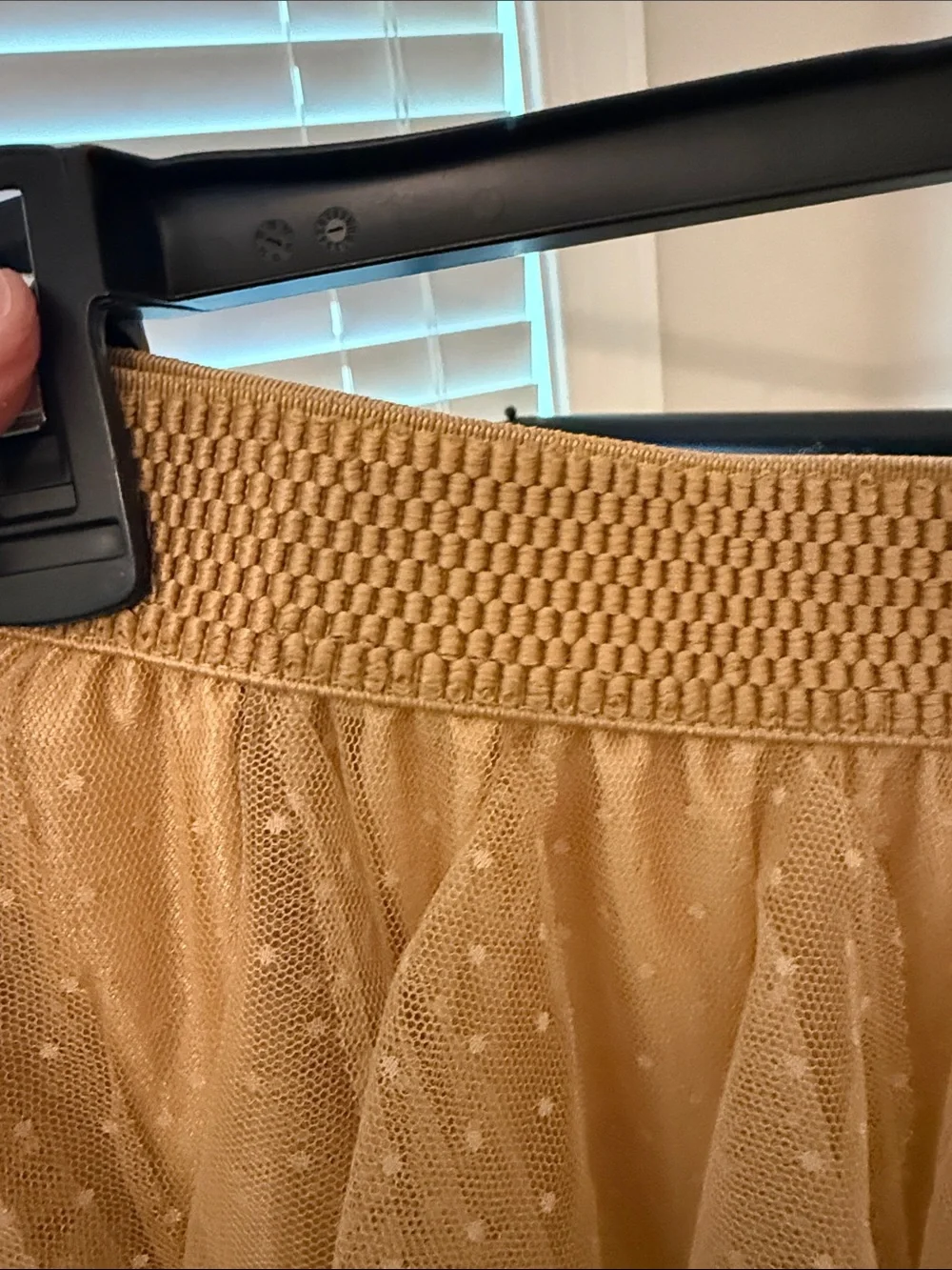 Tiered Polka Dot Tulle Skirt in gold - Picture 6 of 6